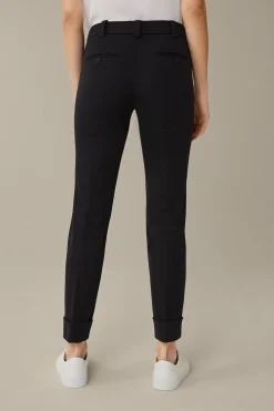 Baumwoll-Bi-Stretch-Chino Mit Umschlag In