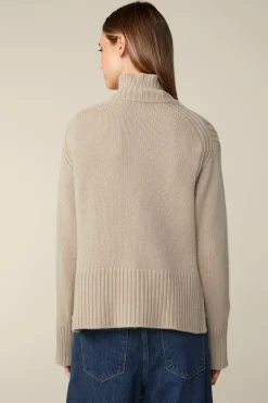 Cashmere-Rollkragen-Pullover In