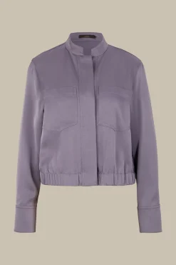 Crepe-Blouson In