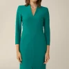 Crepe-Etui-Kleid In