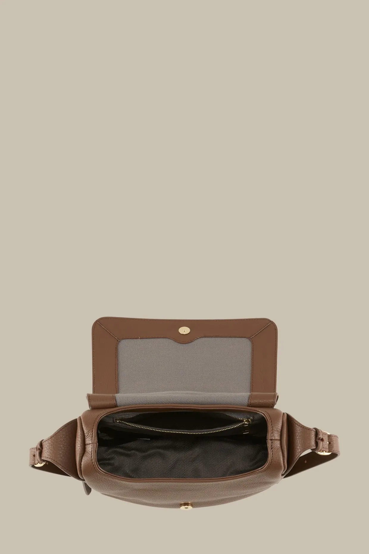 Crossbody-Bag Aus Nappaleder In Braun