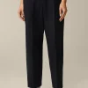 Flanell-Bundfalten-Hose, Verkurzt, In