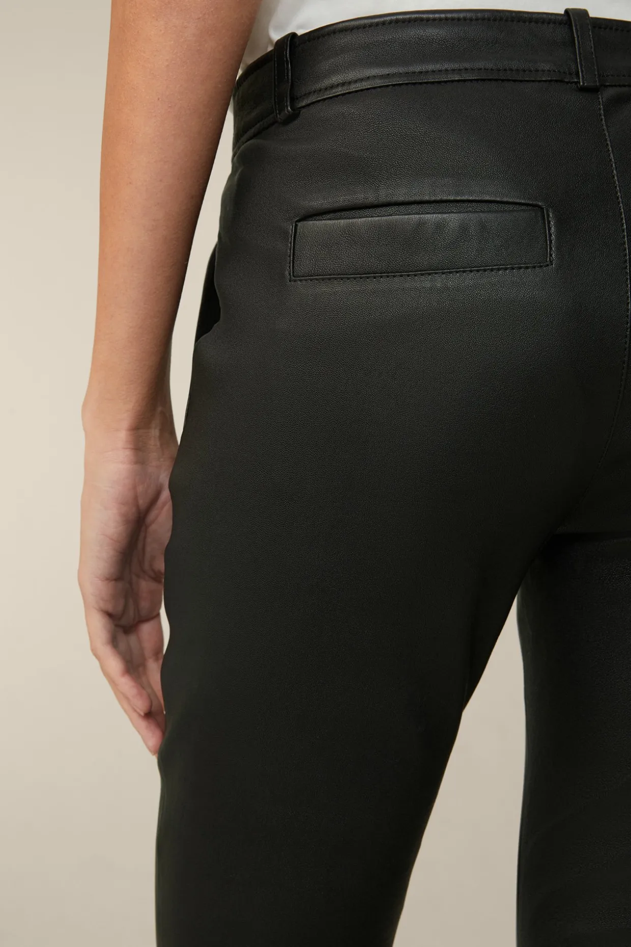 Lammnappa-Leder-Hose In