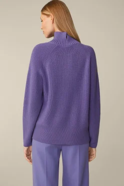 Merino-Strick-Rollkragen-Pullover In