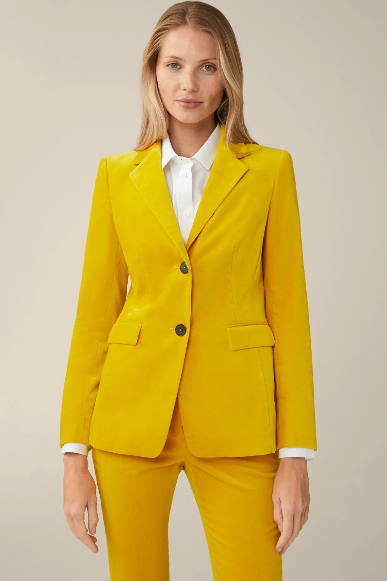 Samt-Blazer In