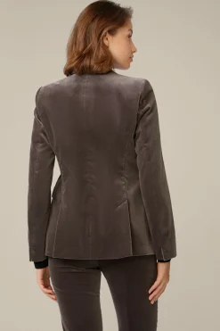 Samt-Blazer In