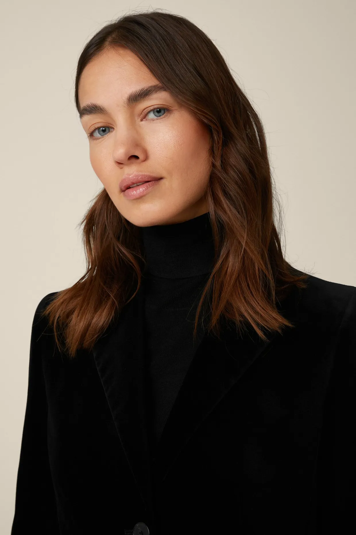 Samt-Blazer In