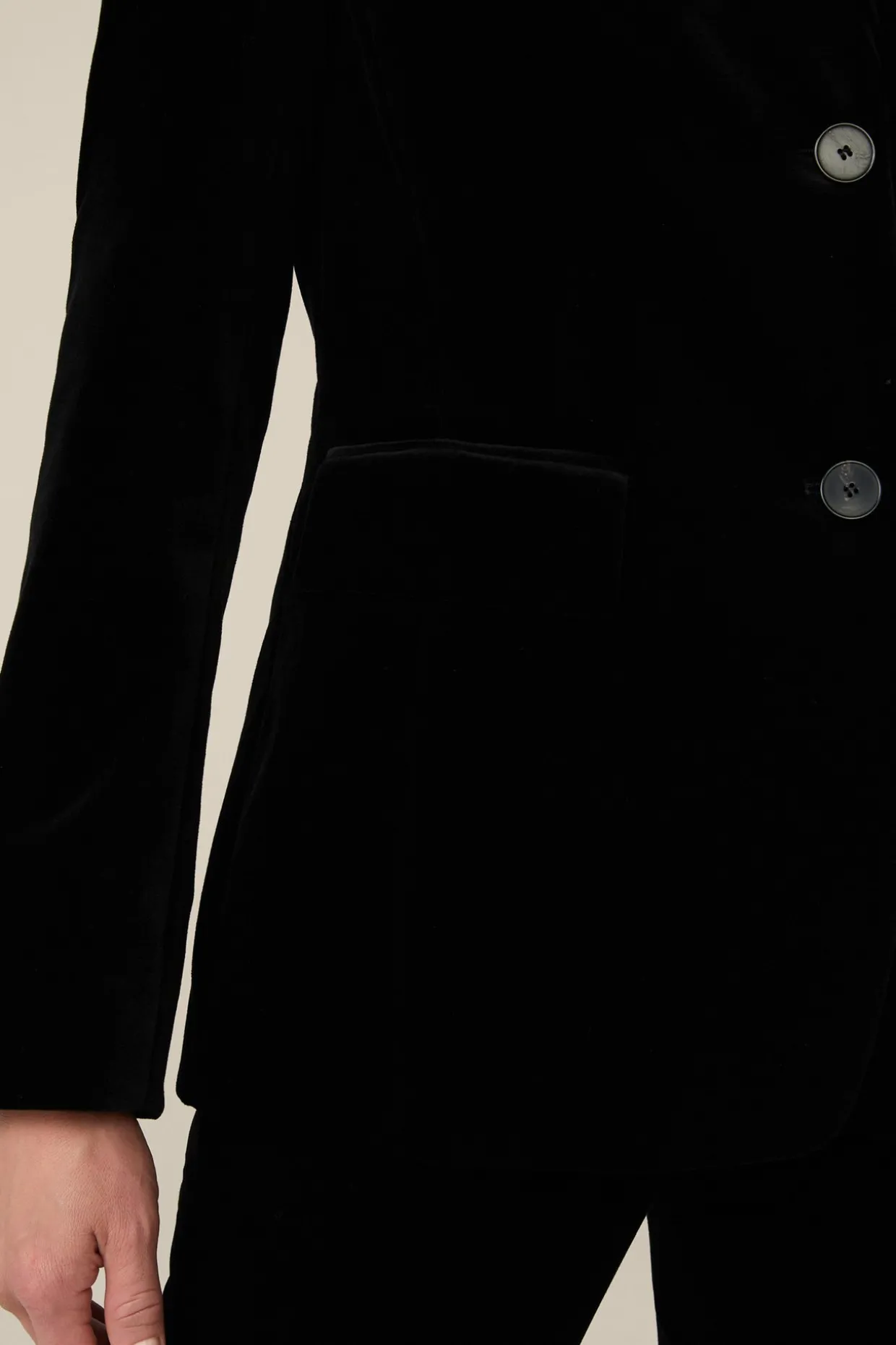 Samt-Blazer In