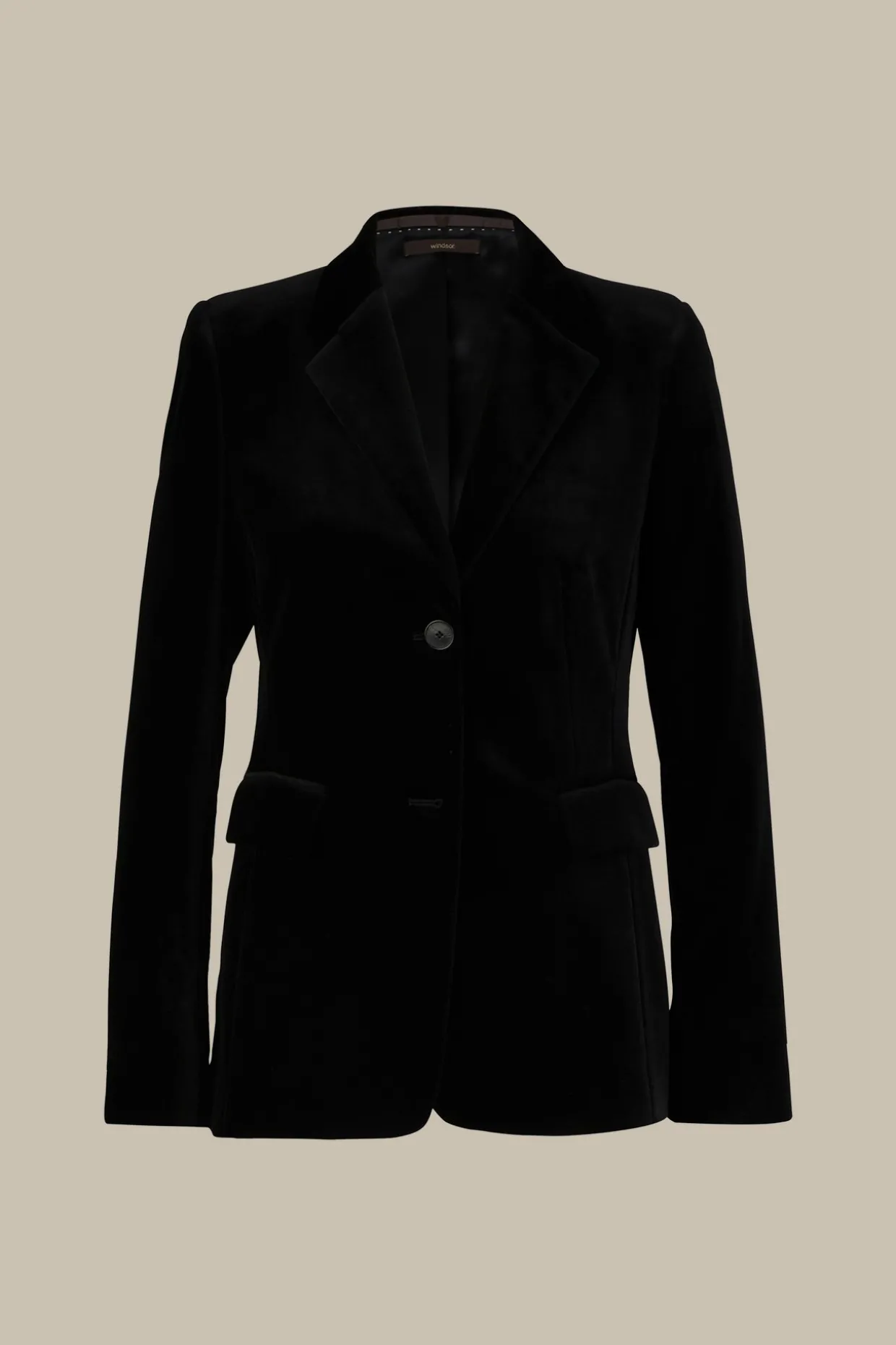 Samt-Blazer In