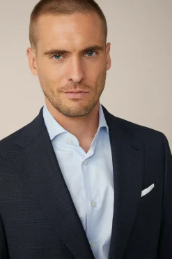 Schurwoll-Anzug Sono Bene Mit Stretch In Gemustert