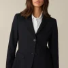 Schurwoll-Stretch-Blazer In