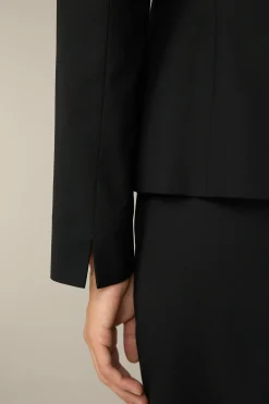 Schurwoll-Stretch-Blazer In