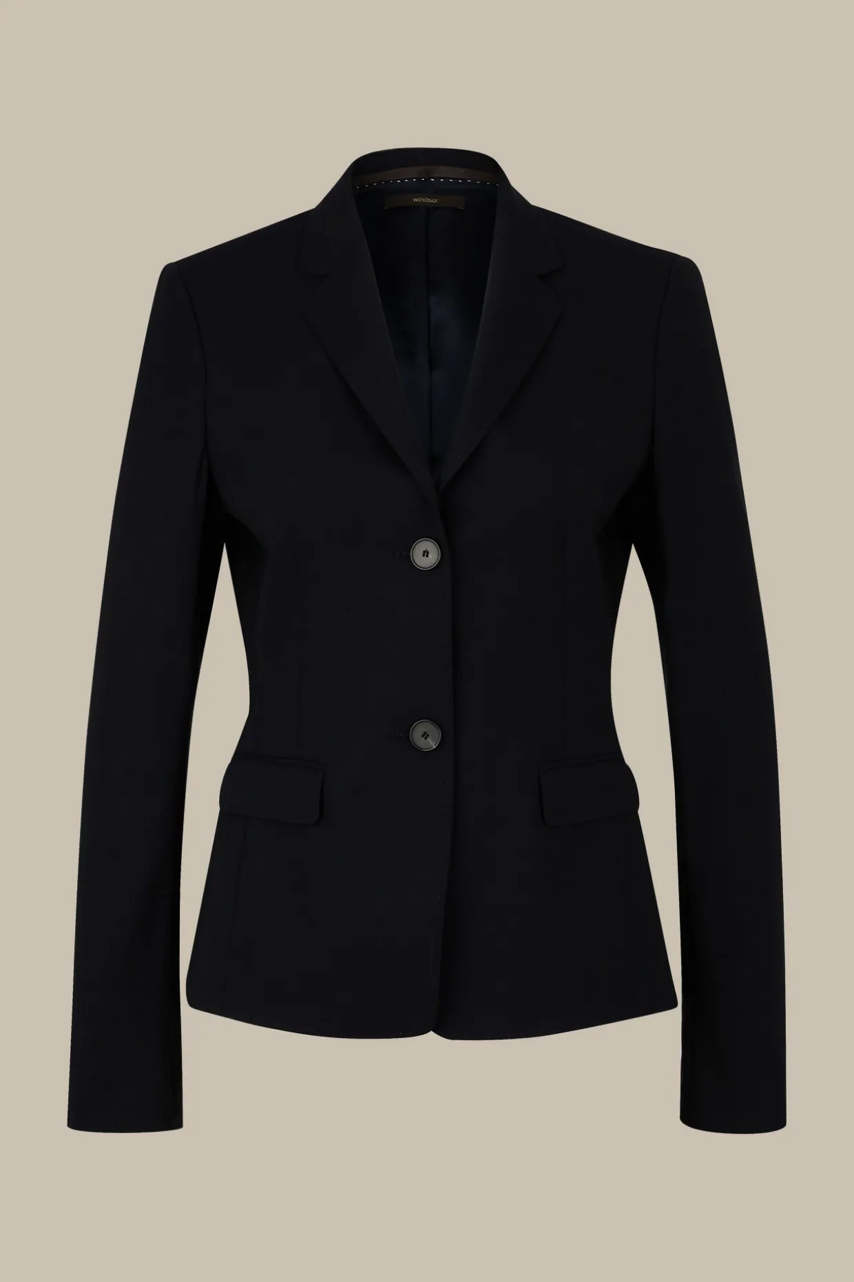 Schurwoll-Stretch-Blazer In