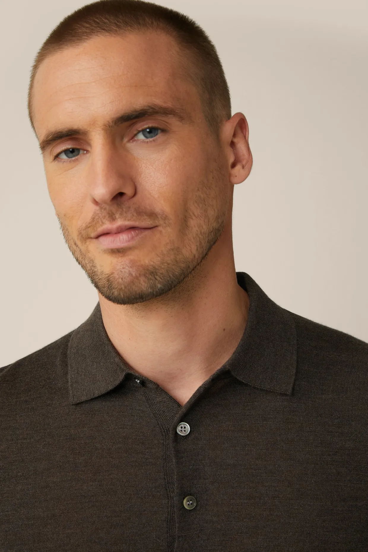 Strick-Poloshirt Nando Mit Seide Und Cashmere In