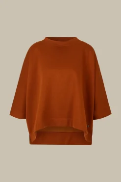 Sweat-Pullover, Oversized, In Kupfer
