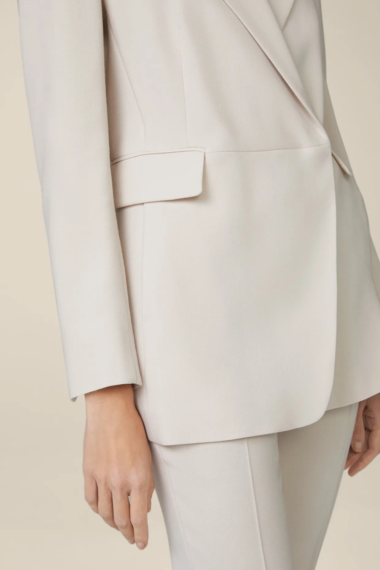 Wollcrepe-Longblazer In