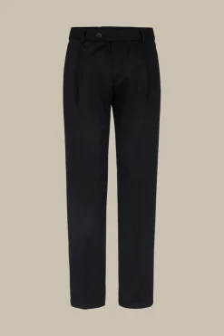 Wolljersey-Bundfaltenhose Floro In