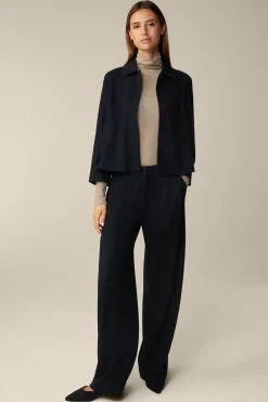 Wolljersey-Kurz-Blazer In