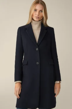 Wollmix-Blazer-Mantel In