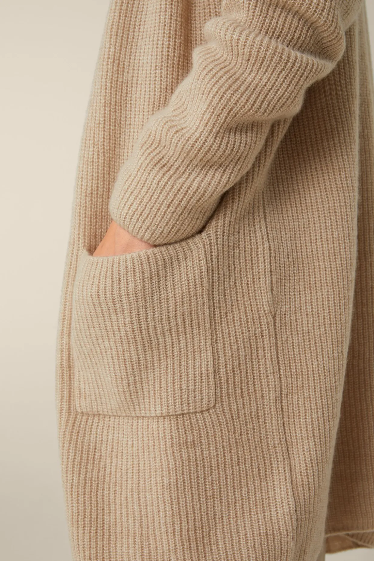 Wollmix-Cardigan Mit Seide Und Cashmere In