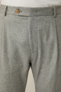 Wollmix-Cargo-Hose Famo Mit Cashmere Und Bundfalte In