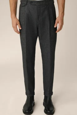 Wollmix-Cashmere-Hose Serpo Mit Bundfalte In